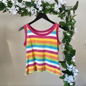 Multicolored Striped Tank Top